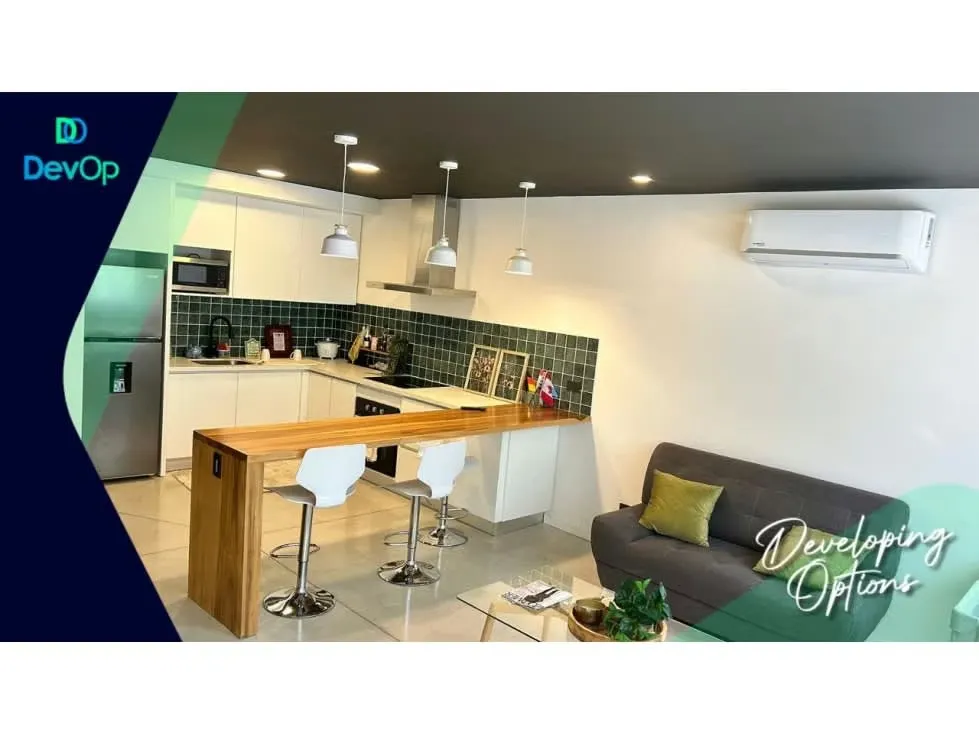 Apartamento amueblado en alquiler en la Guacima de Alajuela