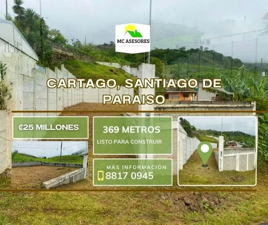 Vendo lotes en santiago de paraíso cartago
