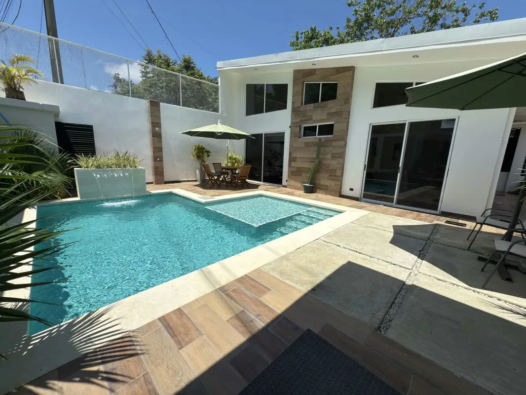 Beach house with pool for sale in Samara, Guanacaste, Costa Rica.