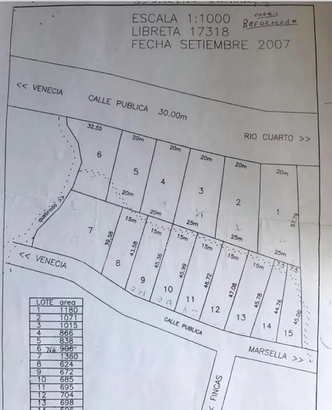 Lotes a la Venta Venecia Urbanización El Jardín