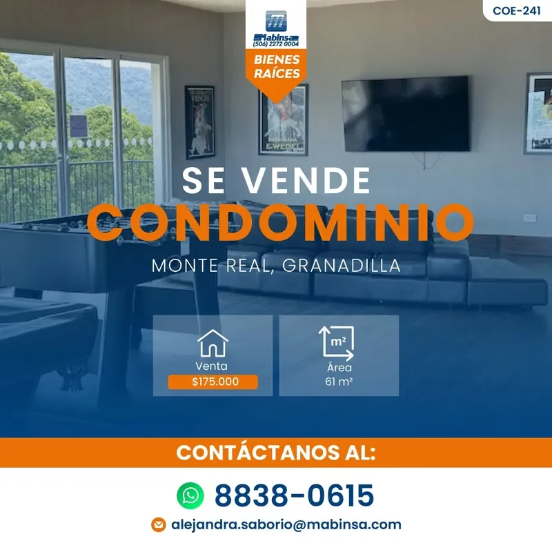 SE VENDE CONDOMINIO – Monte Real, Granadilla | COE-241