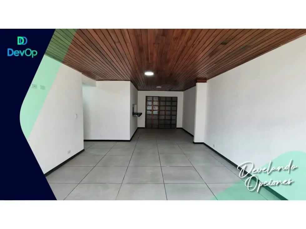 Alquiler de apartamento, 3 habitaciones y patio.
