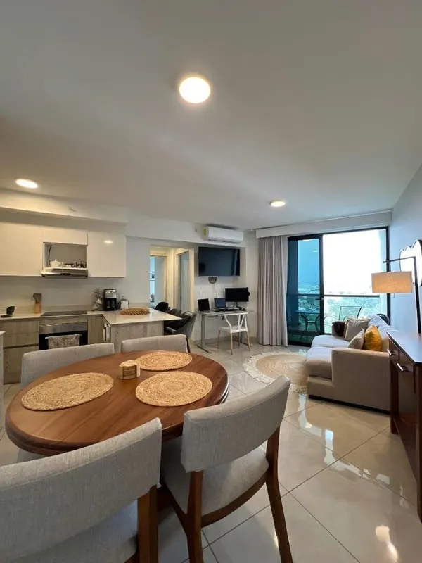 SE ALQUILA HERMOSO APARTAMENTO DE 2 HABITACIONES EN NÚCLEO SÁBANA