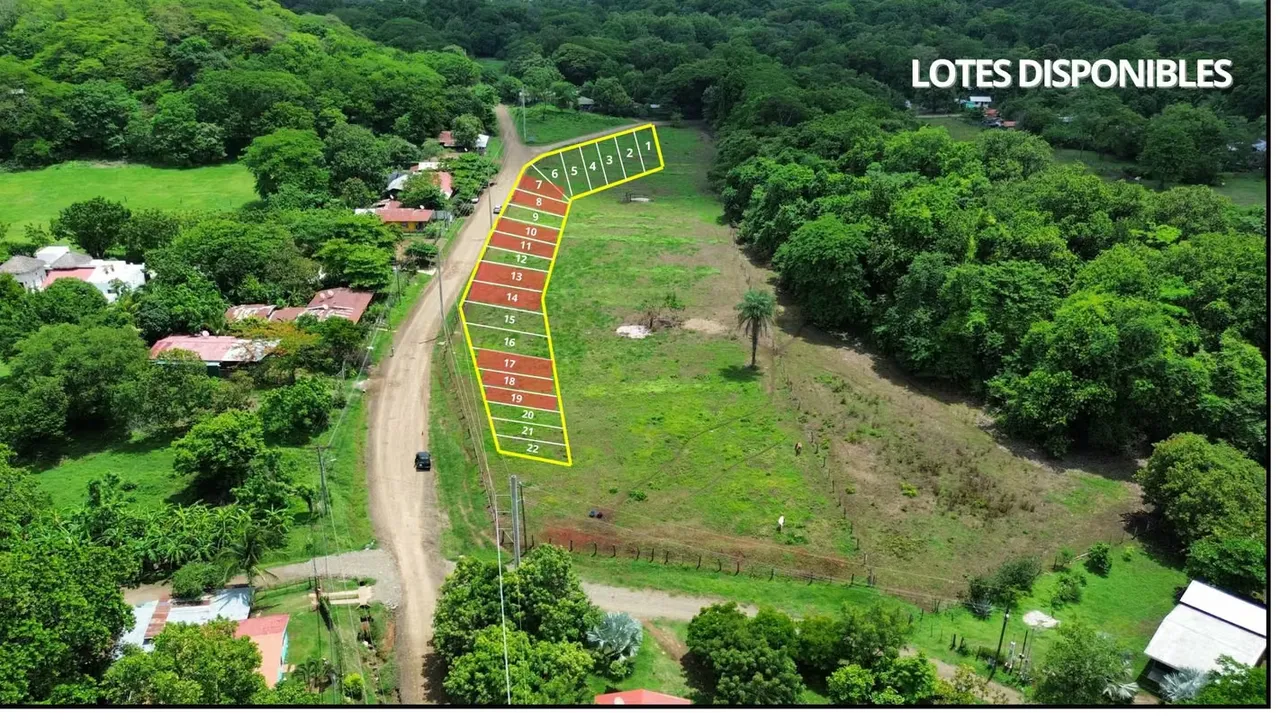 Venta de lotes a 15 minutos de Playa Potrero.