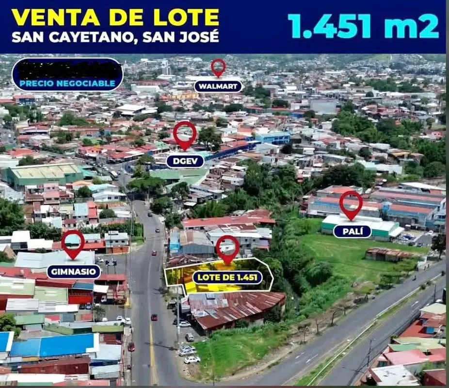 Lote de 1.451 m² con 35 m de Frente – Ideal para Proyecto Comercial