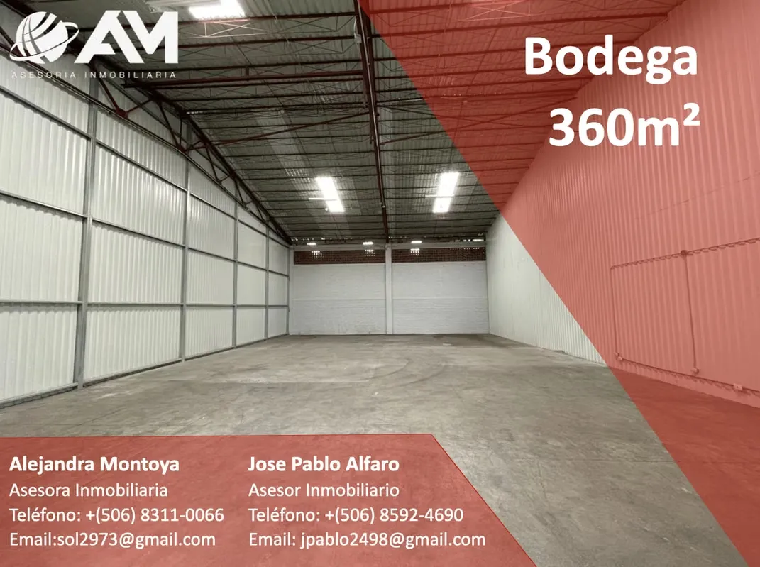 CONTAMOS CON BODEGAS Y NAVES INDUSTRIALES EN TODO EL GAM, CONTACTENOS SERA UN PLACER ATENDERLE.