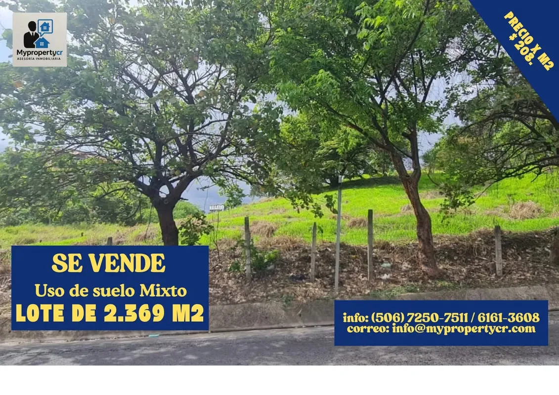 SE VENDE GRAN LOTE CON 2 FRENTES