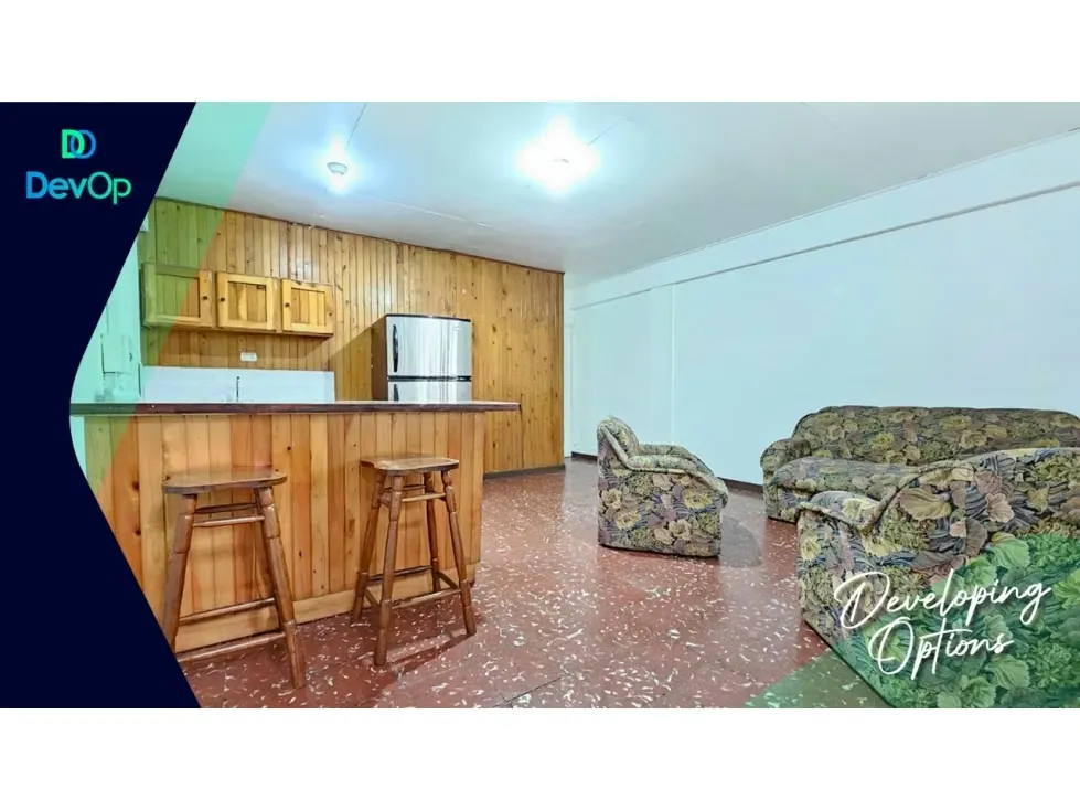 Alquiler apartamento 1 habitación, semi amueblado.