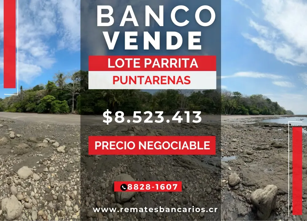 Lot for sale for development in Esterillos, Parrita, Auction