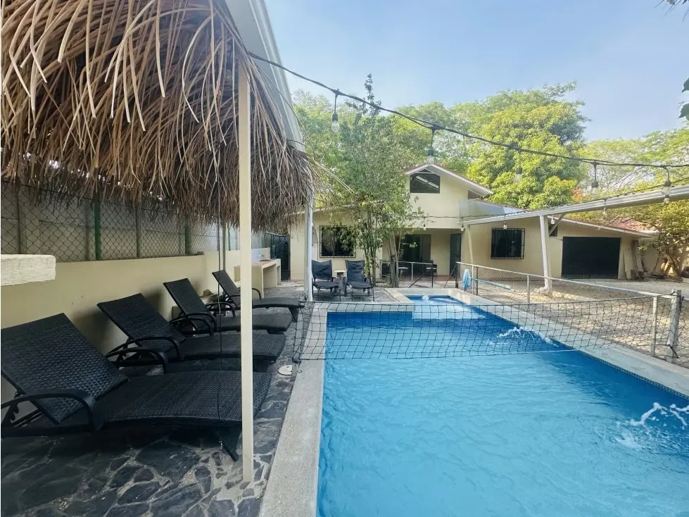 4-Bedroom Home with Private Pool in Surfside, Playa Potrero