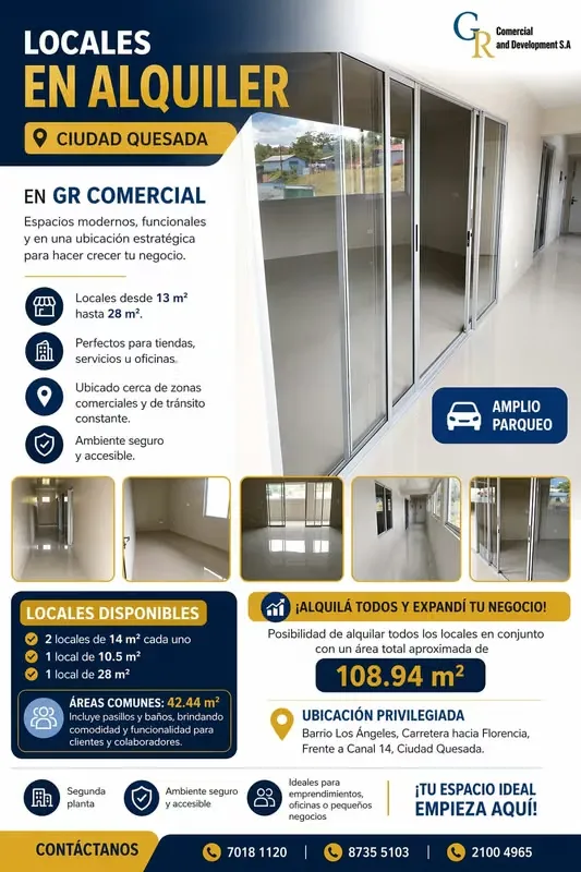 Locales Comerciales en Alquiler – Ciudad Quesada