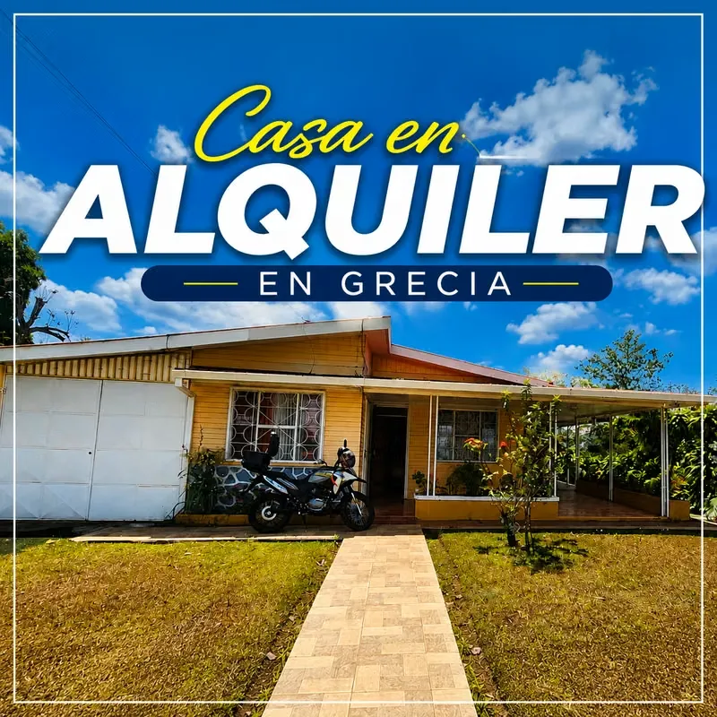  Casa Amueblada en Alquiler con Amplio Jardín y Rodeada de Naturaleza – Grecia, Alajuela 