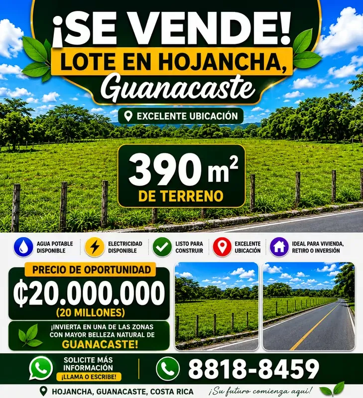 Lote Hojancha Céntrico
