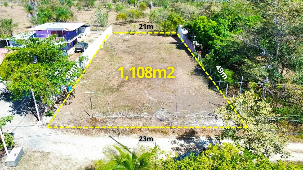 Lot for Sale Coyolar from Orotina 1.108 m2, ready for development -04
