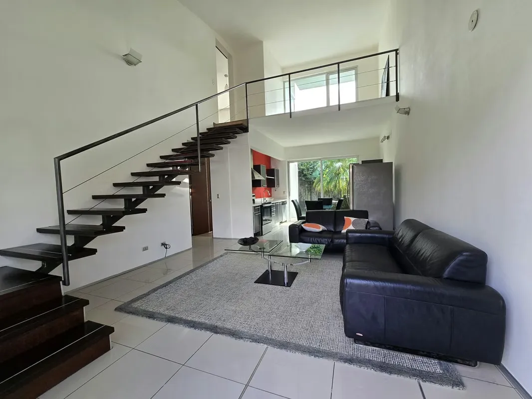 Live in the comfort and security of this beautiful apartment in Pozos de Santa Ana! Located in a private condominium with only 20 apartments, 24/7 security and fabulous common ...